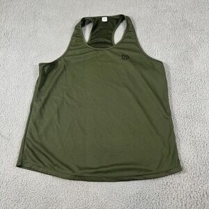 Neleus Tank Top Mens Large Green Racerback Mesh Athletic Gym Running Workout